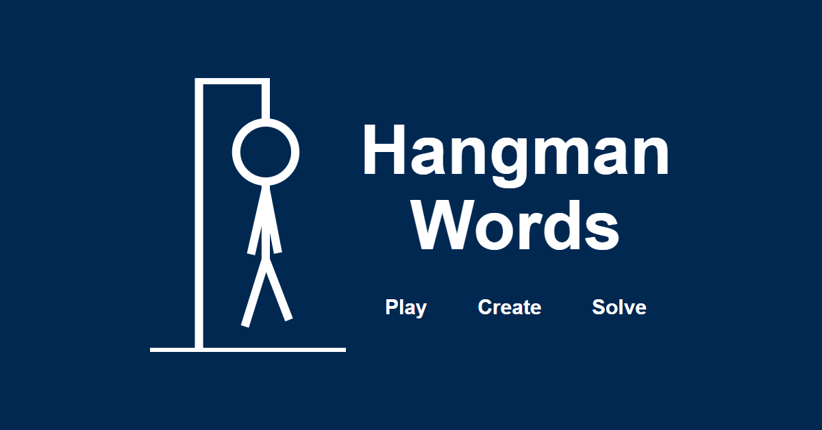Make your own Hangman
